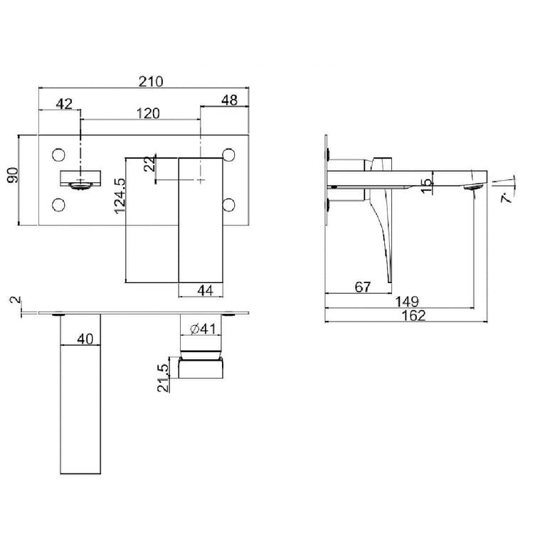 Fima Zeta F4810 Servantbatteri Innbygging
