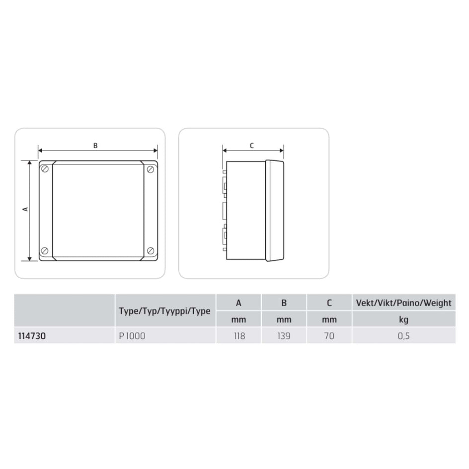 Flexit P1000 Trykkregulator Konstant Flexit Avtrekksvifte FL-114730