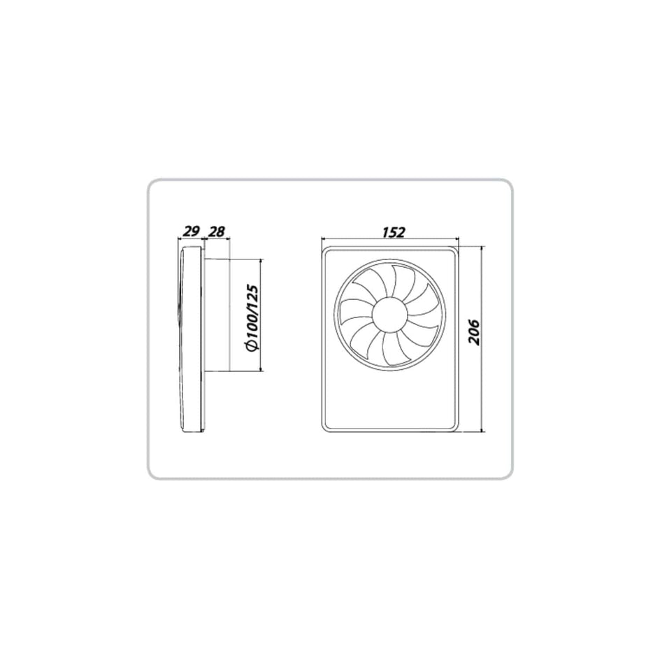 Flexit Temp Varmeflytter Hvit Flexit Baderomsvifte FL-117233