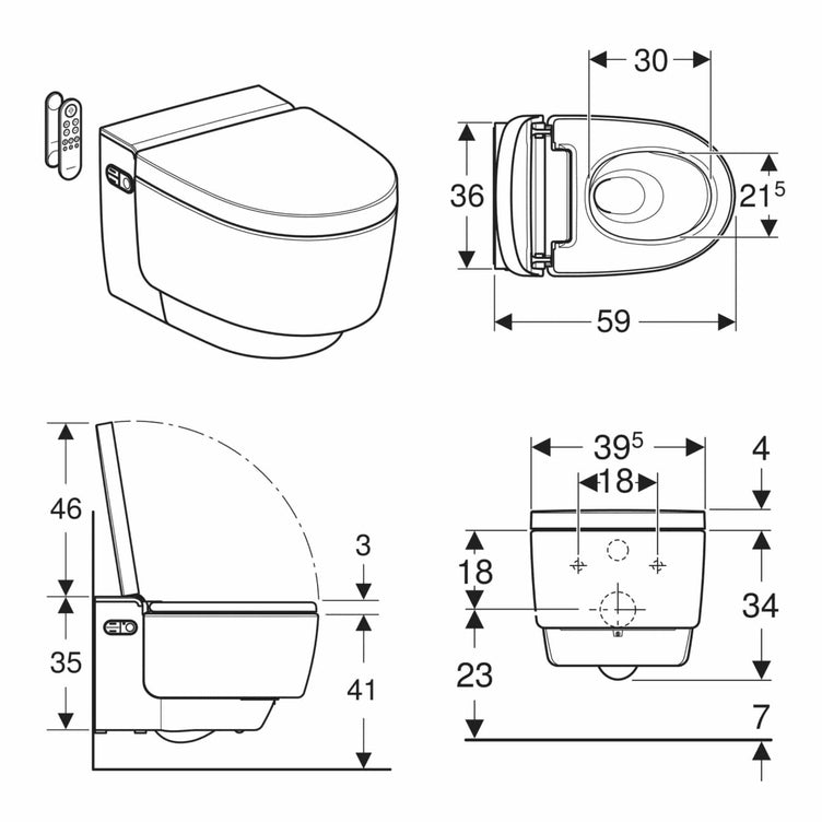 Geberit AquaClean MERA Classic dusjtoalett