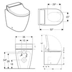 Geberit AquaClean TUMA Comfort gulvstående dusjtoalett