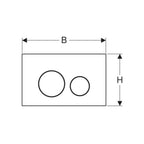 Geberit Sigma40 Rund Betjeningsplate