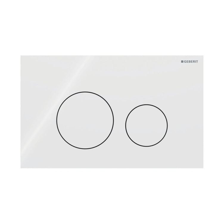 Geberit Sigma40 Rund Glass Betjeningsplate