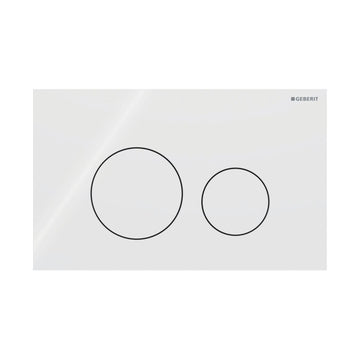 Geberit Sigma40 Rund Glass Betjeningsplate
