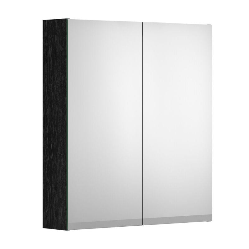 Gustavsberg Artic Base Speilskap Svart Ask finer / 60cm Gustavsberg Speilskap GRO-7031828