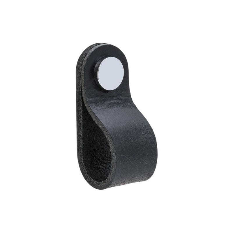 Gustavsberg K3 Lærgrep Svart / Krom Gustavsberg Knotter og håndtak GRO-7031725