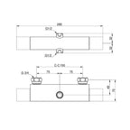 Gustavsberg Nautic Badekararmatur med 350mm svingbar tut