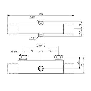 Reservedel: Gustavsberg Termostatbatteri for Nautic takdusj