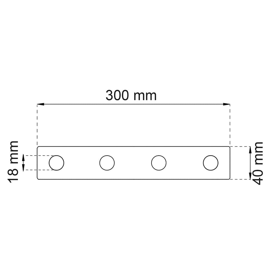 Habo 1368-4 Knaggrekke Habo Knagger