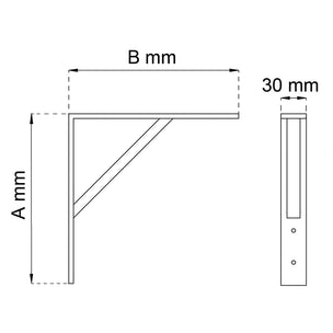Habo 2031 Hyllevinkel 265x300mm
