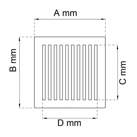 Habo 912 Ventilgitter 177mm