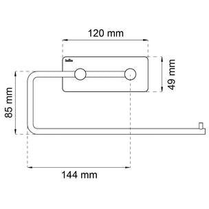 Habo Angle Toalettrullholder Selvklebende