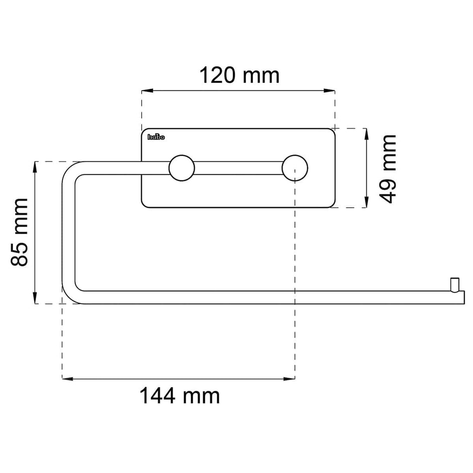 Habo Angle Toalettpapirholder Selvklebende Habo