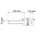 Habo Armstøtte 34 Hvit