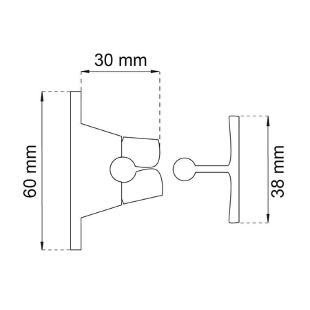 Habo 1100 Dørholder