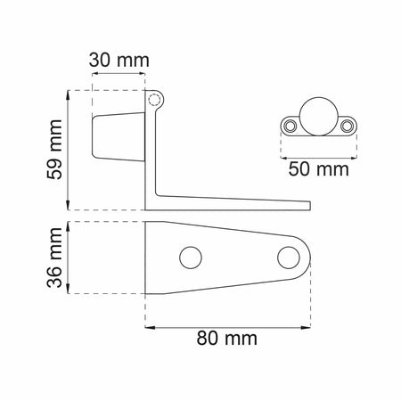 Habo 180 Dørholder