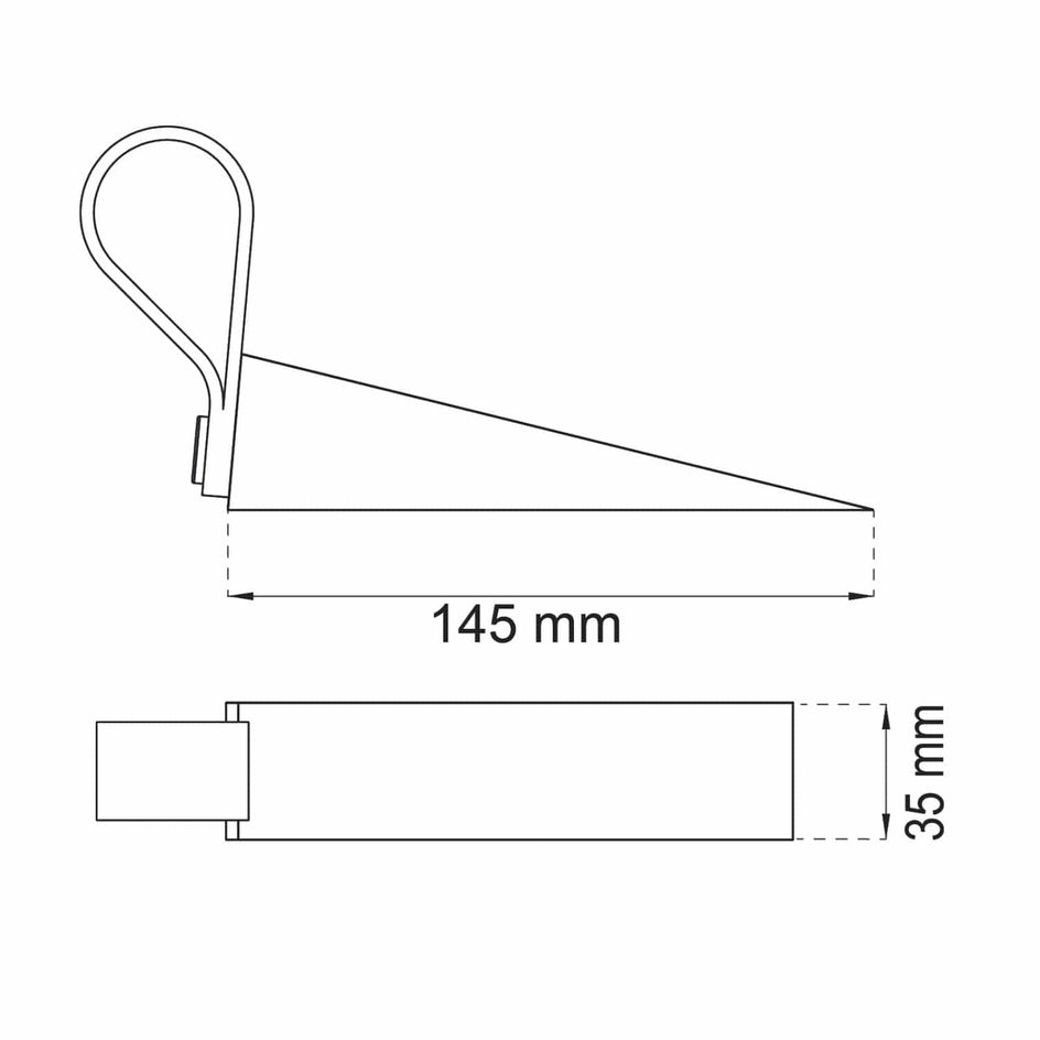 Habo Dørkile Eik/brun Habo Dørstopper gulv HA-30964