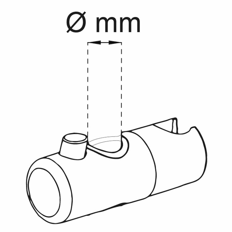 Habo Glider for dusjstang Ø19-24mm