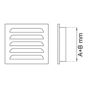 Habo Ventilrist 33 150x150mm
