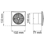Habo Ventit Silence Baderomsvifte fuktsensor & timer