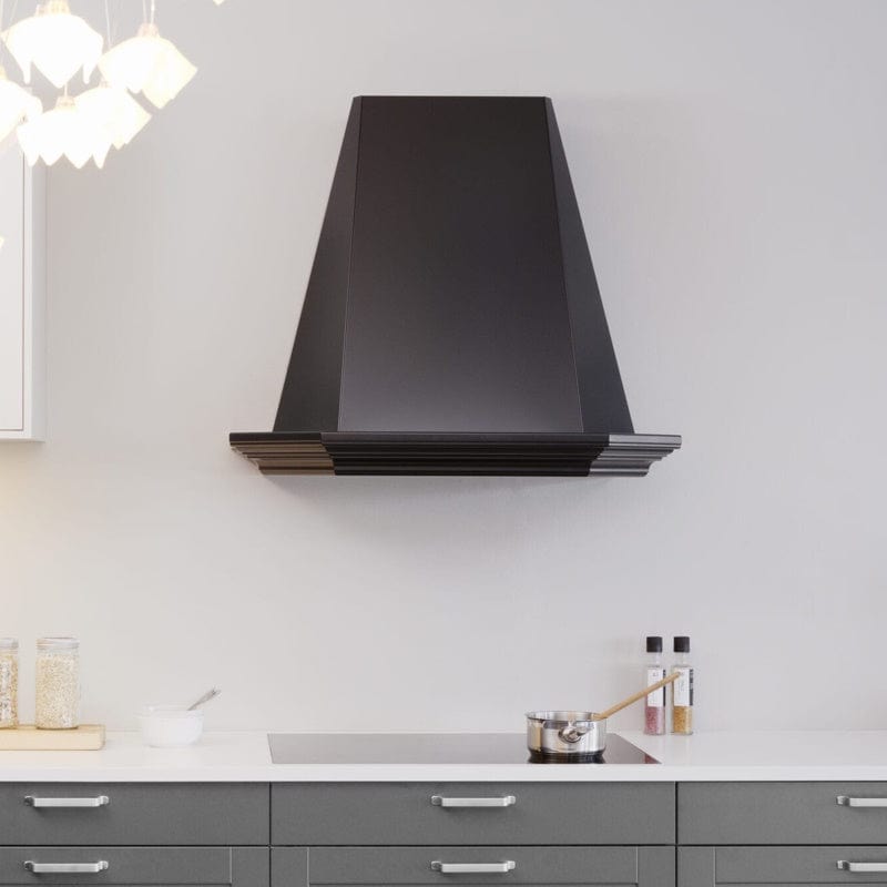 Harmoni Sense Veggh. 95 x 81 m/mdf mantel Børstet stål Røroshetta Kjøkkenvifte 106300