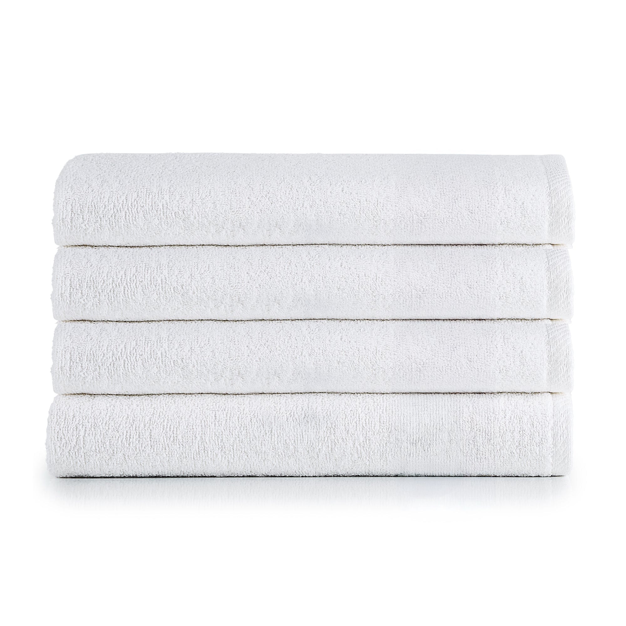 HeiHus FLUFFY strandhåndkle XL 100x180cm Premium hvit / 4-pakning (4XL) HeiHus Strandhåndkle BUN-4TFYWH100180