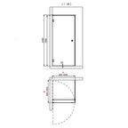 INR Dusjhjørne ARC 13 Frame Måltilpasset