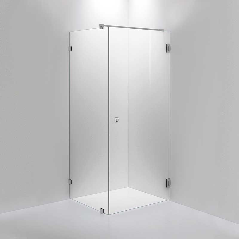 INR Dusjhjørne ARC 13 Original Krom / 80x90cm / Klart glass INR Iconic Nordic Rooms Dusjhjørne INR-11302589