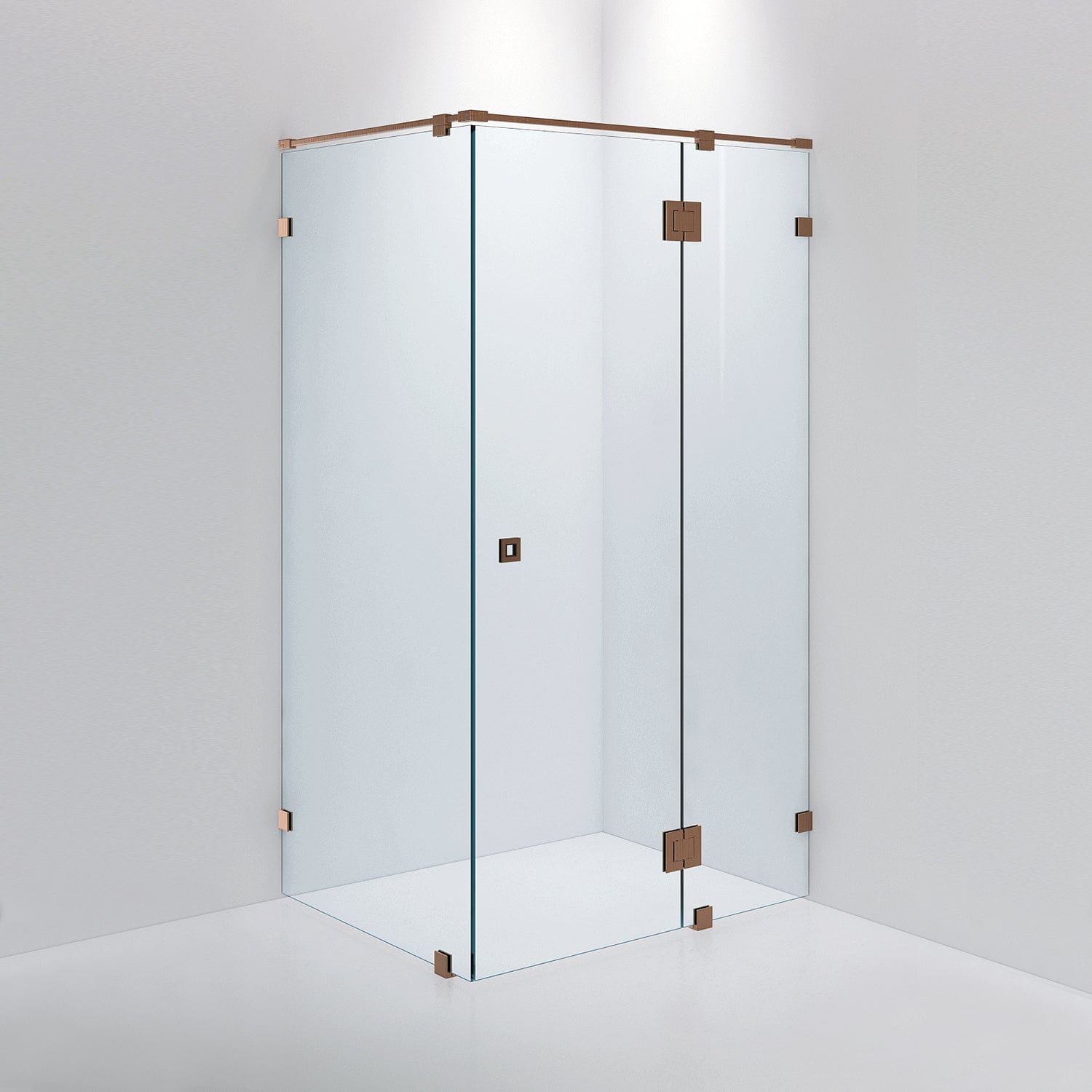 INR Dusjhjørne ARC 15 Måltilpasset Brushed bronze / Måltilpasset / Timeless klart glass INR Iconic Nordic Rooms Dusjhjørne INR-11511600
