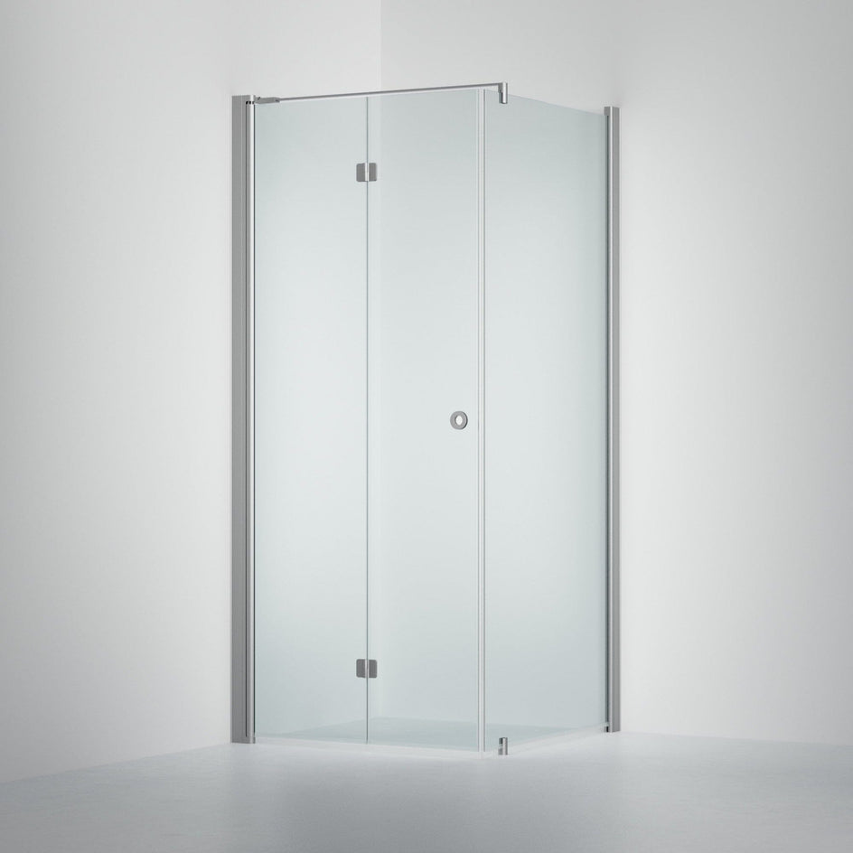 INR Dusjhjørne LINC 13 Flex Original Matt aluminium / 70x70cm / Venstre hengslet INR Iconic Nordic Rooms Dusjhjørne INR-513302977