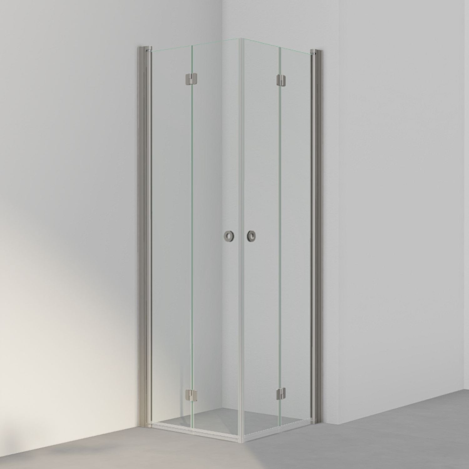 INR Dusjhjørne LINC Angel Flex Standardmål Stone / 70x70cm / Klart glass INR Iconic Nordic Rooms Dusjhjørne INR-512102477