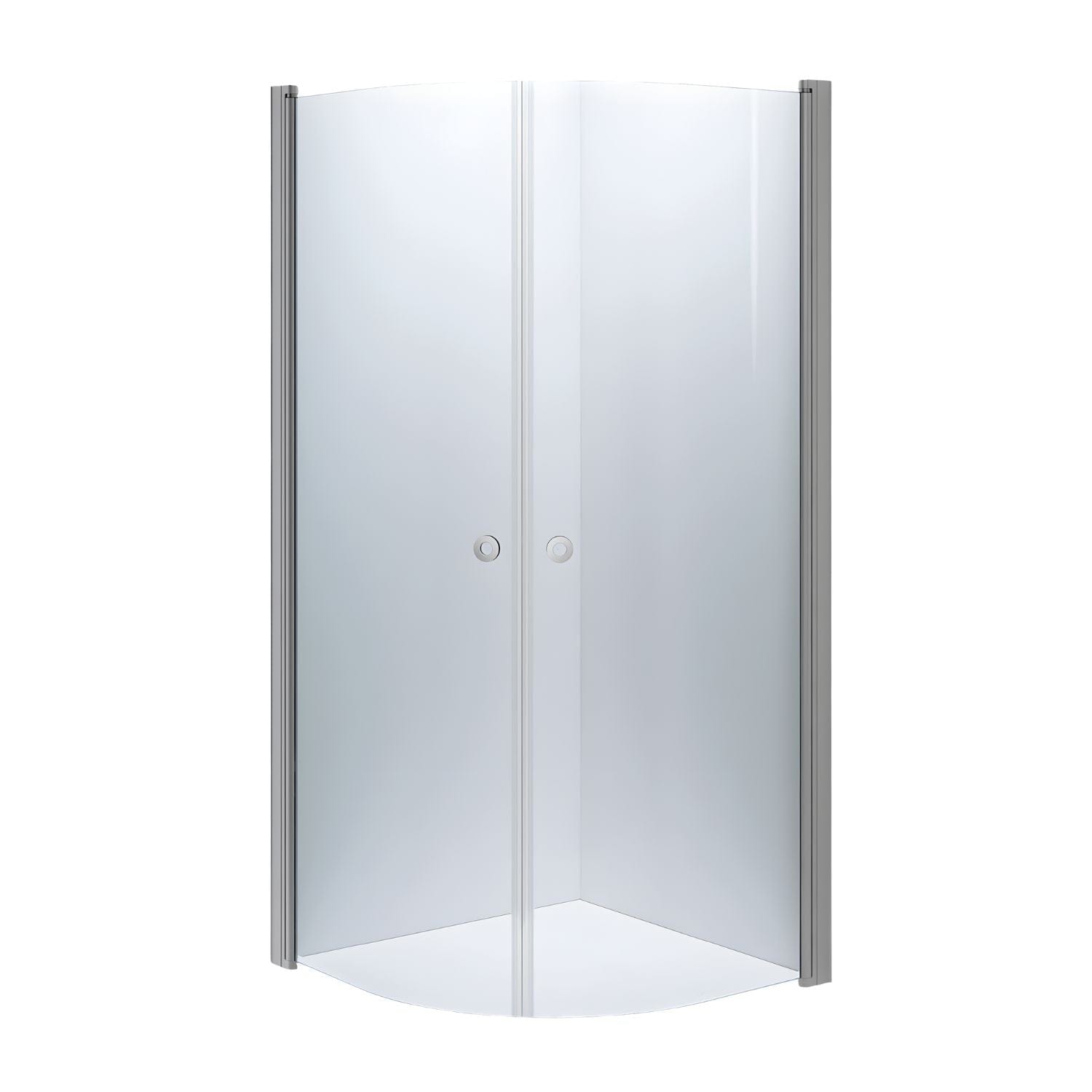 INR Dusjhjørne LINC NIAGARA Klart Glass,Timeless Matt aluminium / 90x90cm / Klart glass INR Iconic Nordic Rooms Dusjhjørne INR-56002999