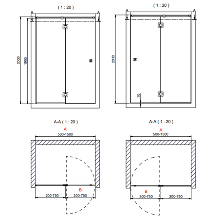 INR Dusjnisje ARC 5 Frame Måltilpasset