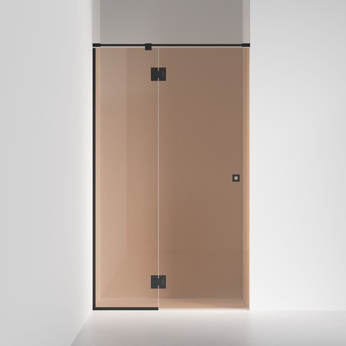 INR Dusjnisje ARC 5 Frame Måltilpasset Svart matt / Måltilpasset / Bronse glass INR Iconic Nordic Rooms Dusjnisje INR-105142100