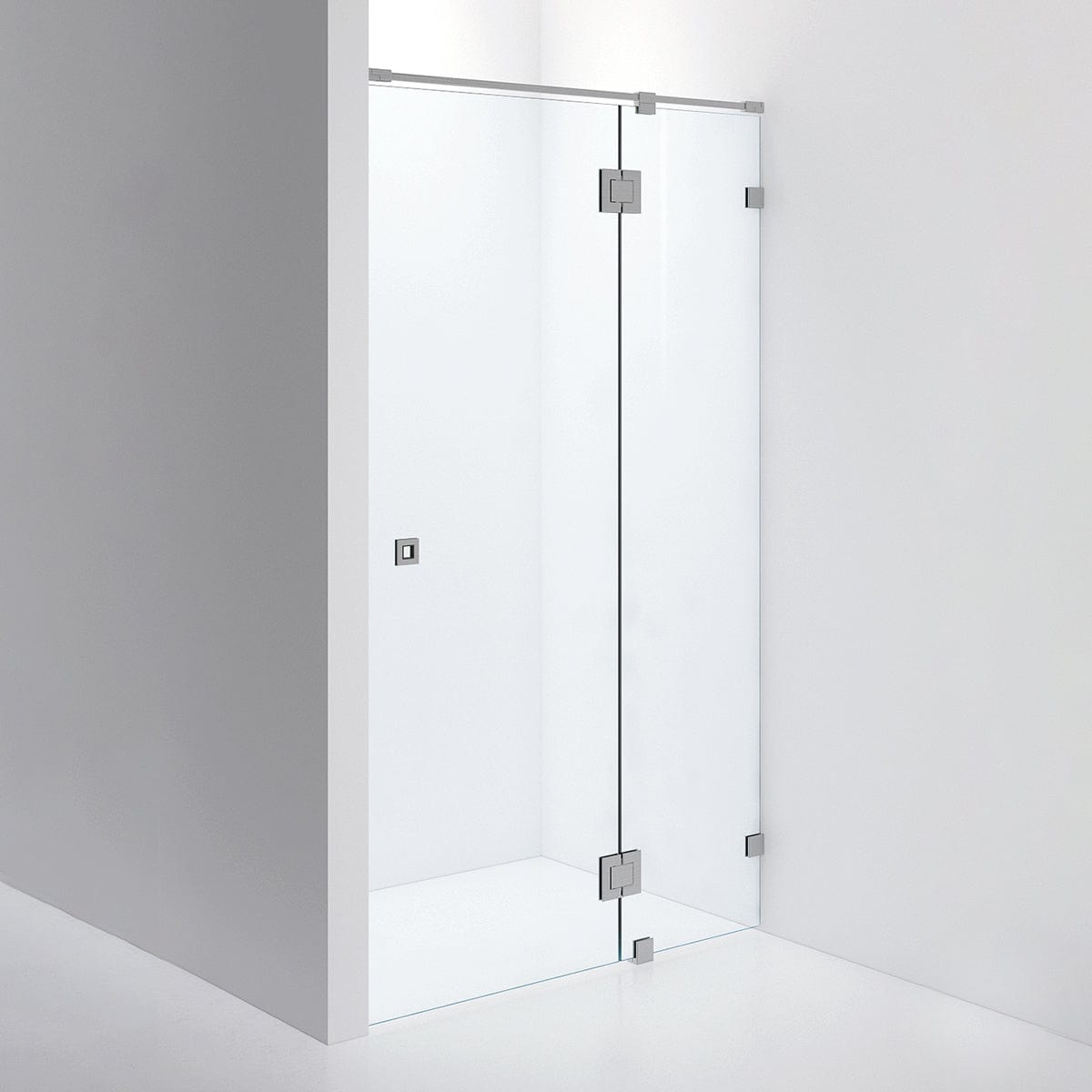 INR Dusjnisje ARC 5 Måltilpasset Brushed stainless / Måltilpasset / Timeless klart glass INR Iconic Nordic Rooms Dusjnisje INR-10511400