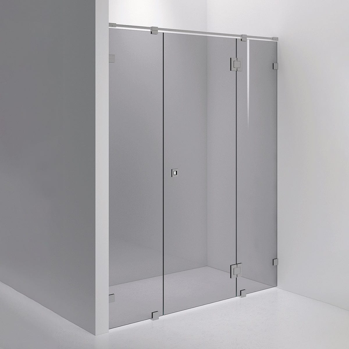 INR Dusjnisje ARC 7 Måltilpasset Brushed stainless / Måltilpasset / Grått glass INR Iconic Nordic Rooms Dusjnisje INR-10703400