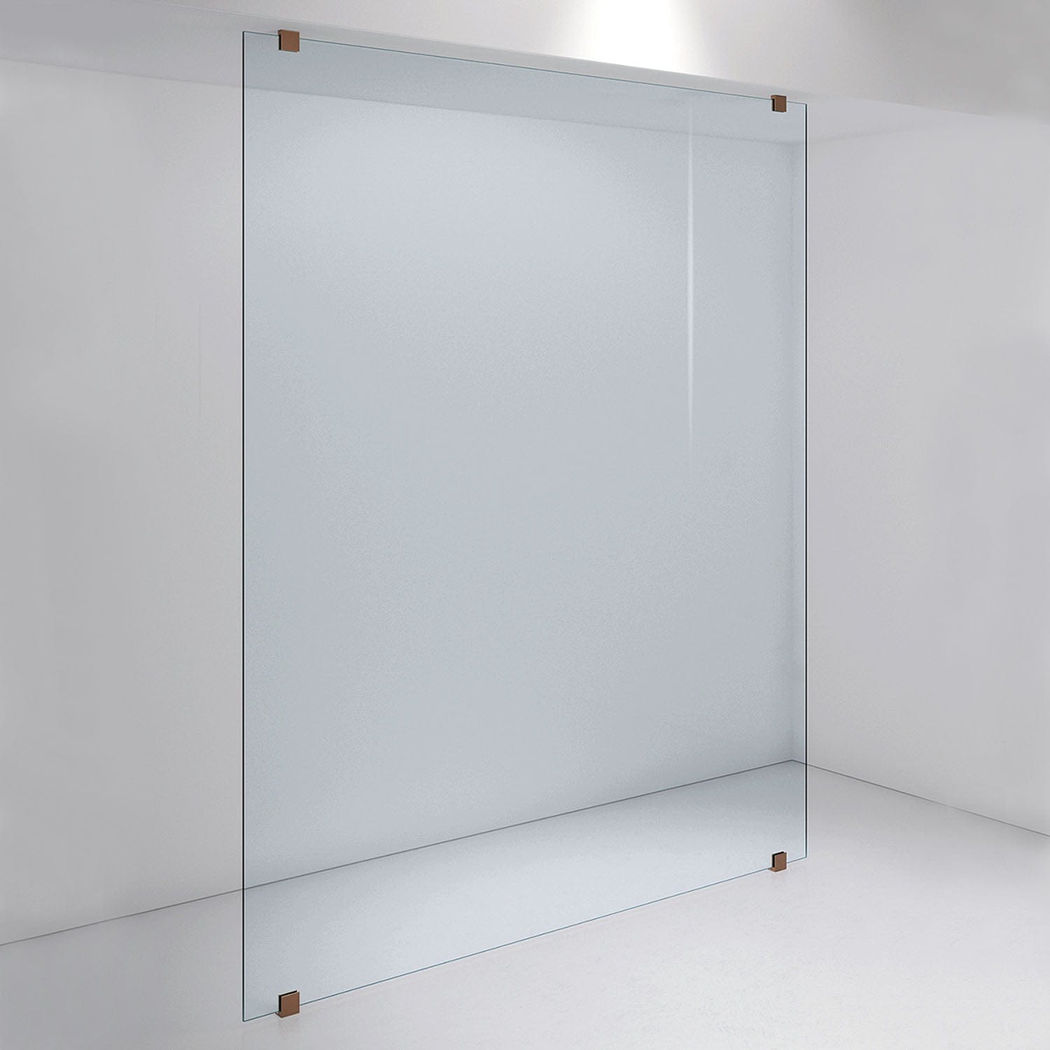 INR Dusjvegg ARC 43 Plus Måltilpasset Brushed bronze / Måltilpasset / Timeless klart glass INR Iconic Nordic Rooms Dusjvegg INR-143111600