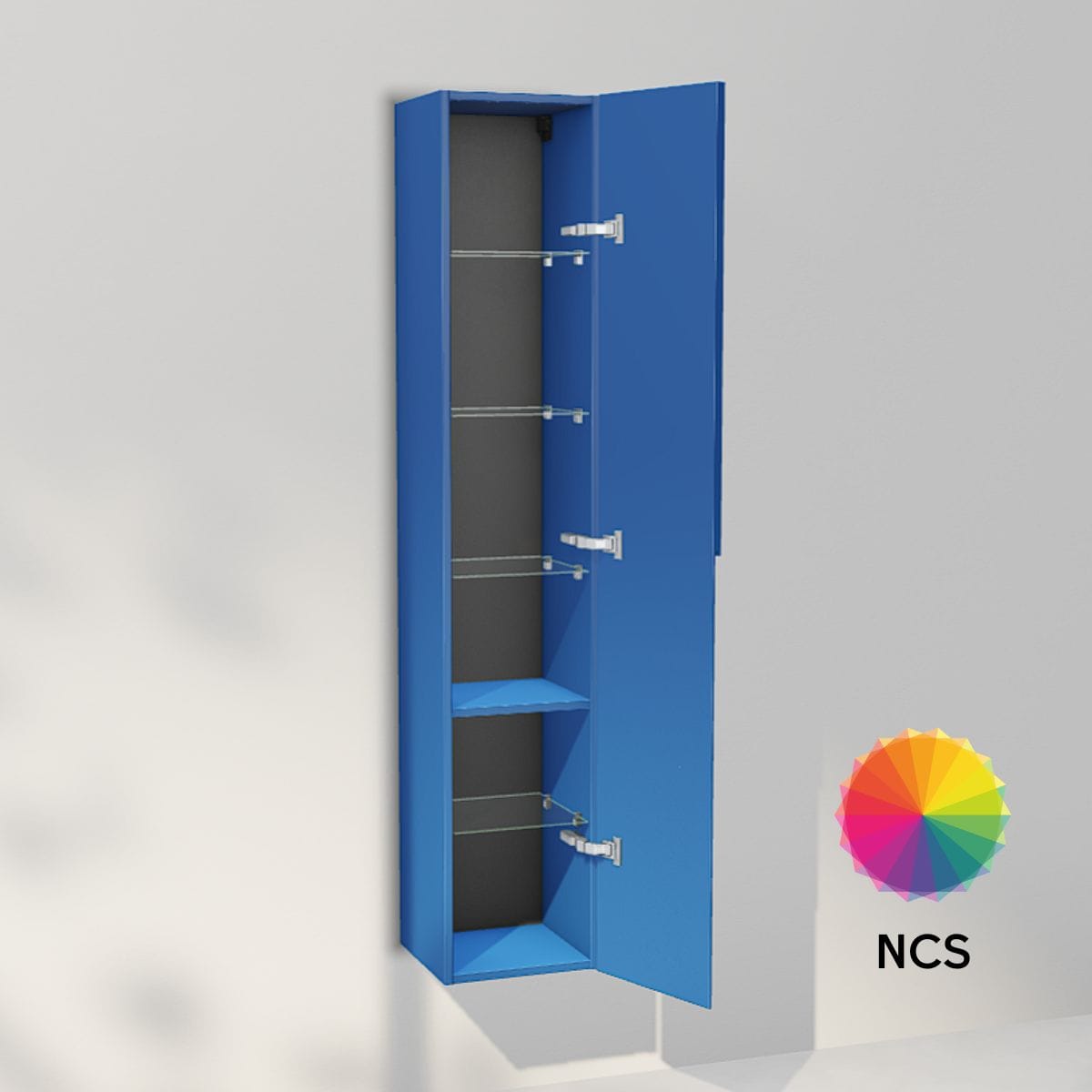 INR Grip 30/30 Høyskap NCS farge / 30cm / Høyre INR Iconic Nordic Rooms Høyskap bad INR-395666H