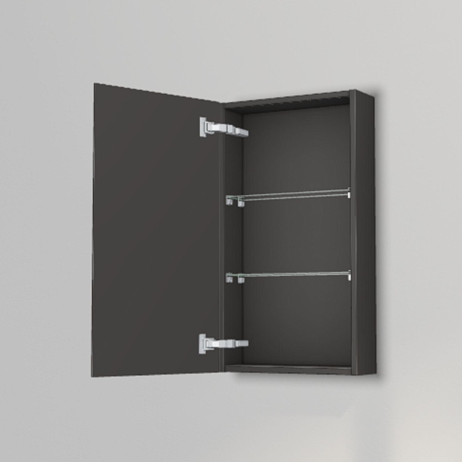 INR Grip 40/15 Veggskap Carbon grey / 40cm / Venstre INR Iconic Nordic Rooms Sideskap bad INR-395453V