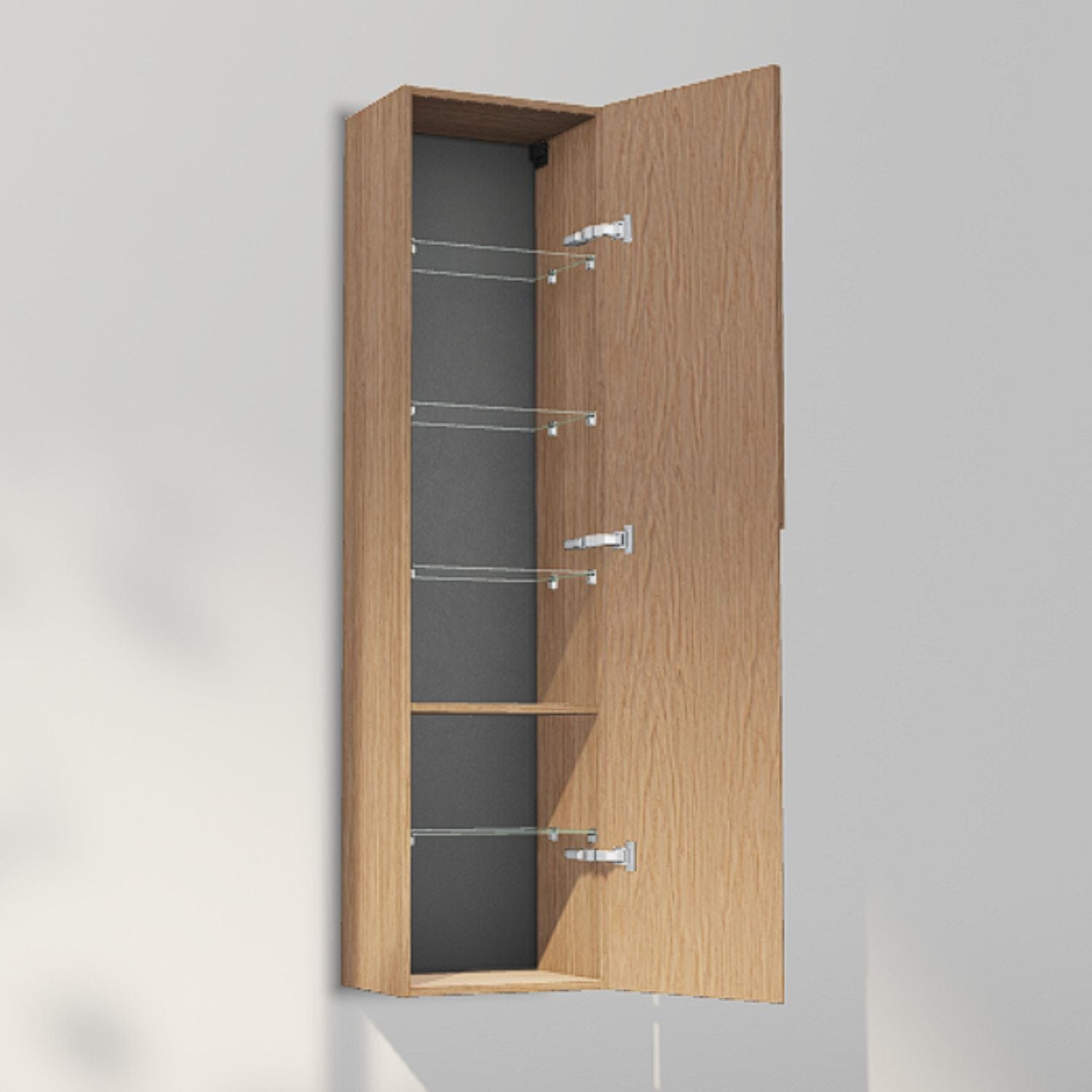 INR Grip 40/30 Høyskap Natural oak / 40cm / Høyre INR Iconic Nordic Rooms Høyskap bad INR-395734H