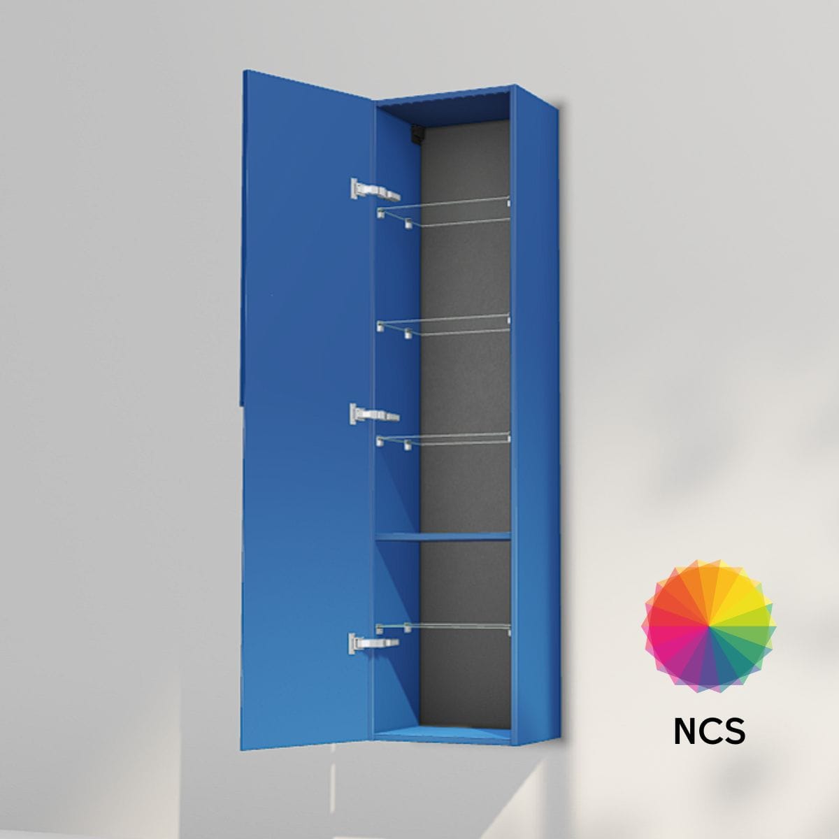 INR Grip 40/30 Høyskap NCS farge / 40cm / Venstre INR Iconic Nordic Rooms Høyskap bad INR-395766V