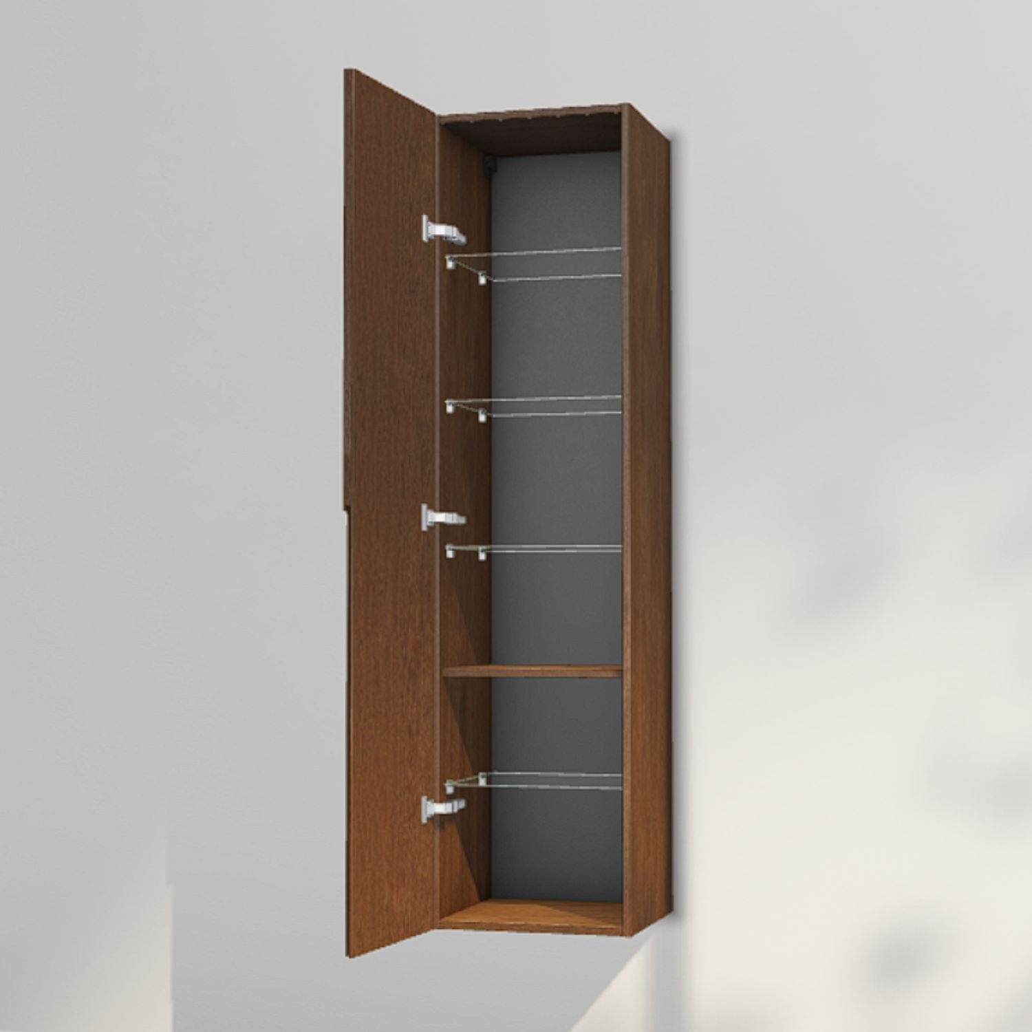 INR Grip 40/40 Høyskap Dark oak / 40cm / Venstre INR Iconic Nordic Rooms Høyskap bad INR-395838V