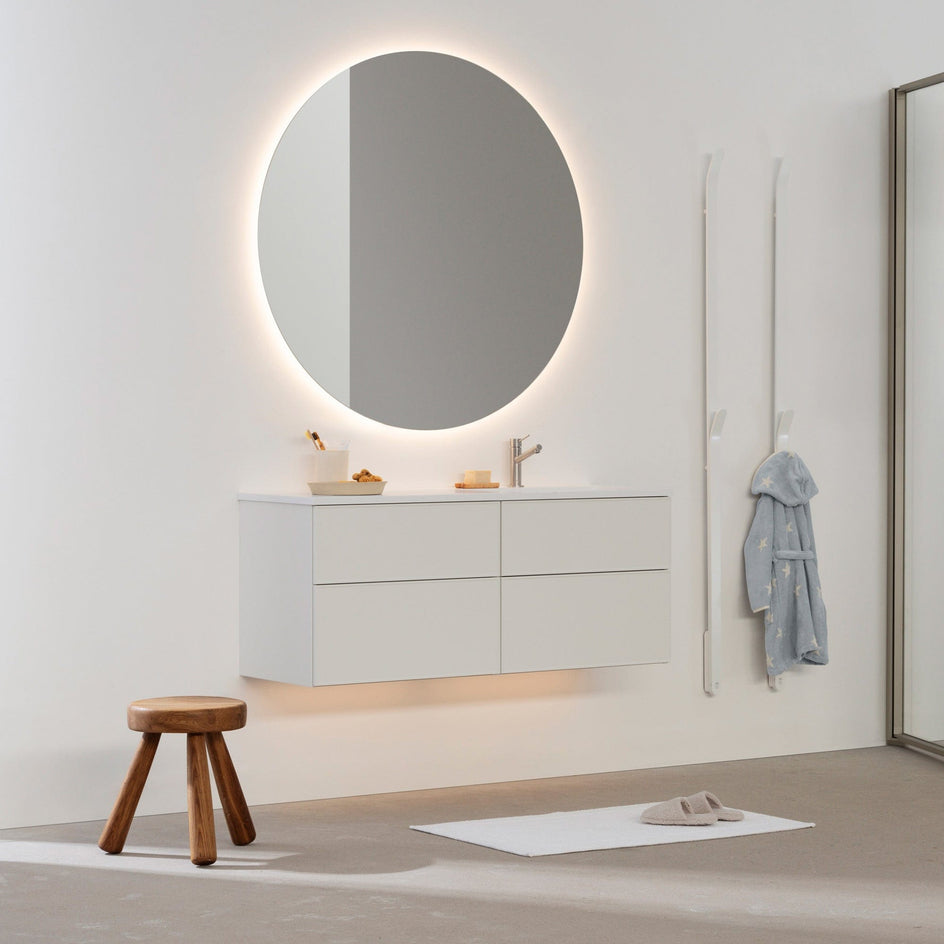 INR LOOX Speil Ø70-110 LED-Belysning INR Iconic Nordic Rooms Baderomsspeil