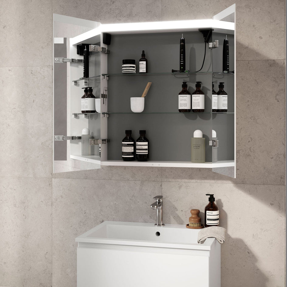 INR STAGE Speilskap med stikkontakt B400-1400xH720xD140mm INR Iconic Nordic Rooms Speilskap