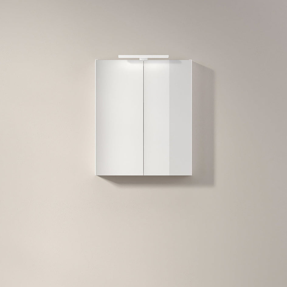 INR STORE PRO Speilskap med LED-armatur B600x720x140mm Premium white / 60cm INR Iconic Nordic Rooms Speilskap INR-342811