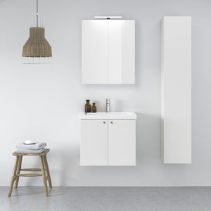 INR STORE PRO Speilskap med LED-armatur B600x720x140mm