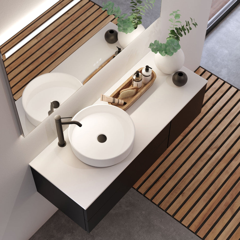 INR TOUCH Speil med Innfelt belysning, B600-1400xH720xD30mm INR Iconic Nordic Rooms Baderomsspeil