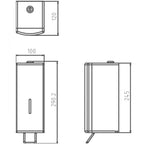 Intra Easy Såpe-/alkogel dispenser 1 liter - manuell