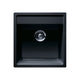 Intra Granite Nemo N100S Kjøkkenvask Onyx svart / Underliming / Uten Oppløftsventil Intra Kjøkkenvask GRO-NEMON100SM-O-UL