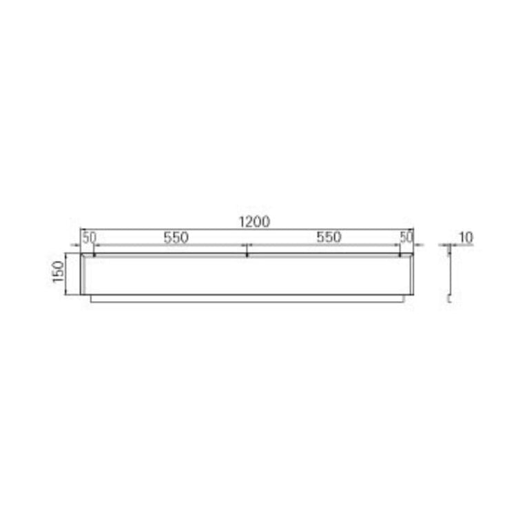 Intra veggpanel P12 for vaskerenne P12